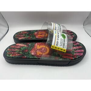 Meow Wolf Omega Mart Party Platter Slides Mens Womens Ready to Wear Slippers New